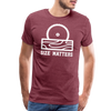 Size Matters Saw Funny Men's Premium T-Shirt - heather burgundy