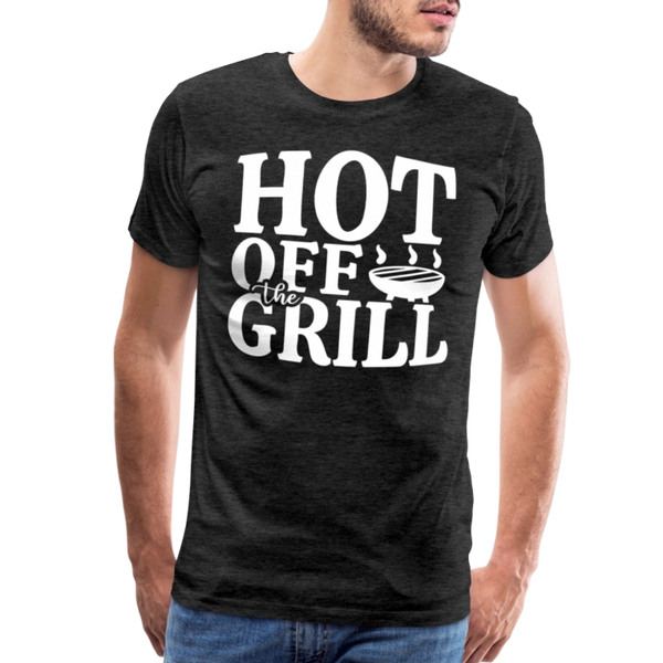 Hot Off The Grill Men's Premium T-Shirt - charcoal grey