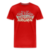 All of the Good Science Puns ARGON Nerd Men's Premium T-Shirt - red