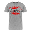 Sweet But Twisted Candy Cane Men's Premium T-Shirt - heather gray