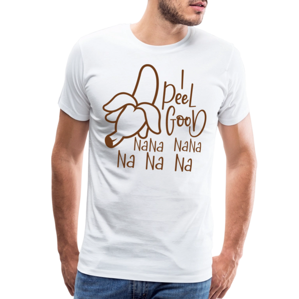 I Peel Good Banana Pun Men's Premium T-Shirt - white