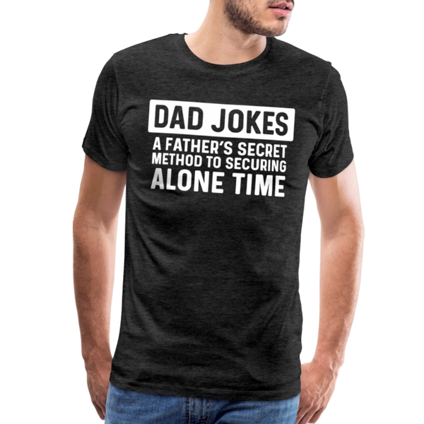 Funny Dad Joke Men's Premium T-Shirt - charcoal grey