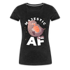 Cat Majestic AF Funny Women’s Premium T-Shirt - charcoal grey