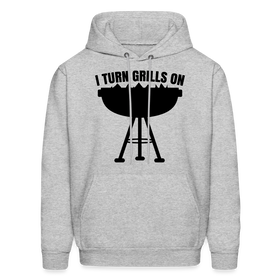 I Turn Grills On Funny BBQ Grilling Men's Hoodie