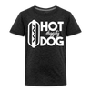 Hot Diggity Dog Funny Grilling Toddler Premium T-Shirt - charcoal grey