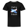 Just a Plane T-Shirt Airplane Pun Kids' Premium T-Shirt