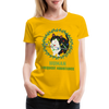 Funny Christmas Cat Women’s Premium T-Shirt - sun yellow