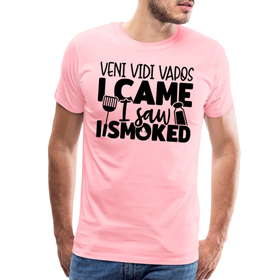 Veni Vidi Vapos I Came I Saw I Smoked: BBQ Smoker Men's Premium T-Shirt