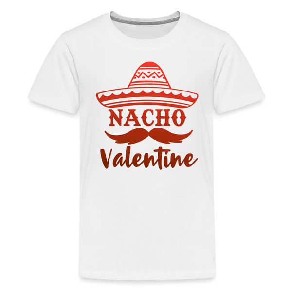 Nacho Valentine Kids' Premium T-Shirt - white