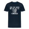 Veni Vidi Vapos I Came I Saw I Smoked: BBQ Smoker Men's Premium T-Shirt