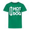 Hot Diggity Dog Funny Grilling Toddler Premium T-Shirt - kelly green