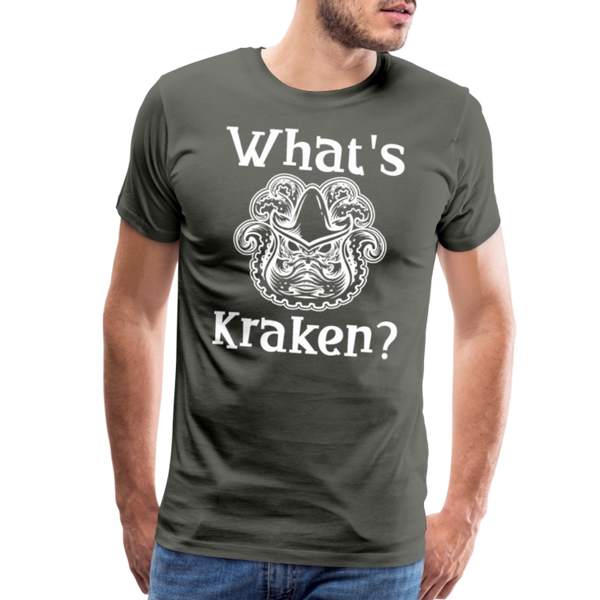 What's Kraken? Men's Premium T-Shirt - asphalt gray