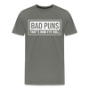 Bad Puns That's How I Roll Premium T-Shirt - asphalt gray