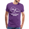 Funny Dad Jokes Venn Diagram Short-Sleeve T-Shirt - purple