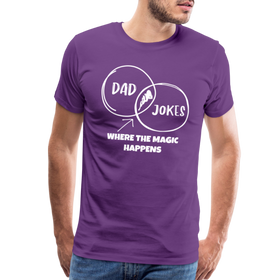 Funny Dad Jokes Venn Diagram Short-Sleeve T-Shirt