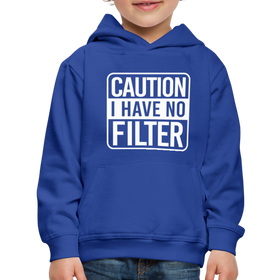 Caution I Have No Filter Funny Kids‘ Premium Hoodie