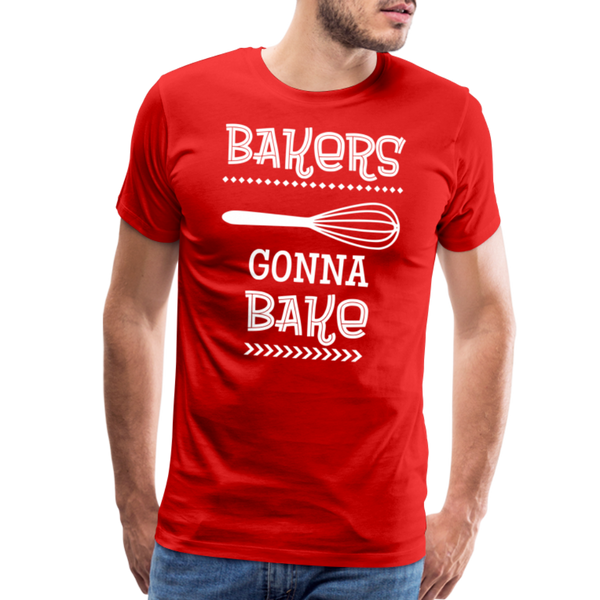 Bakers Gonna Bake Funny Cooking Men's Premium T-Shirt - red