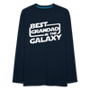 Best Grandad In The Galaxy Men's Premium Long Sleeve T-Shirt - deep navy