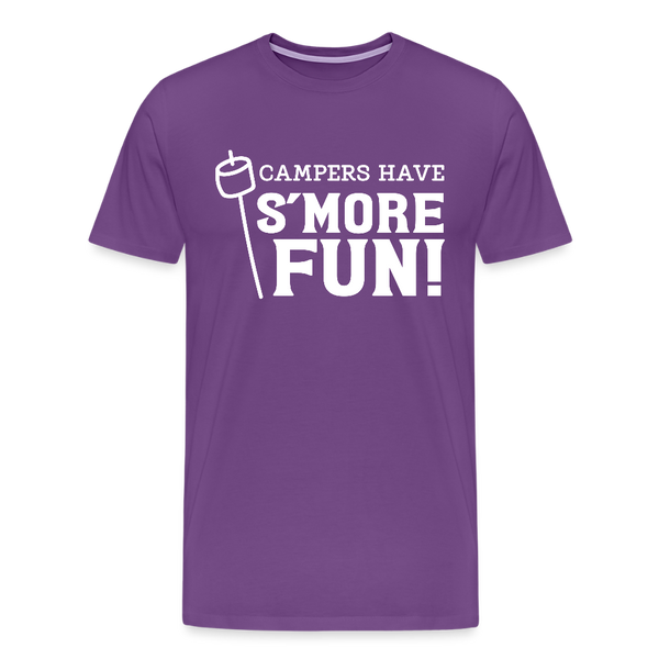 Camper's Have S'More Fun! Funny Camping Men's Premium T-Shirt - purple
