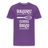 Bakers Gonna Bake Funny Cooking Men's Premium T-Shirt - purple