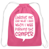 Forgive Me Parking Camper Funny Cotton Drawstring Bag