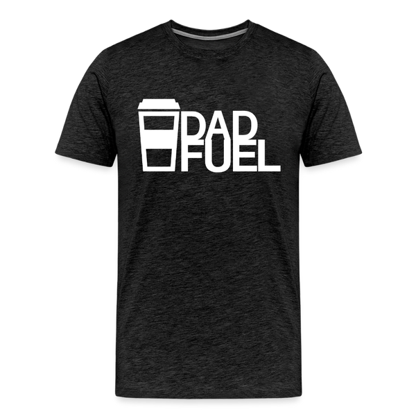 Dad Fuel Funny Coffee Men's Premium T-Shirt - charcoal grey