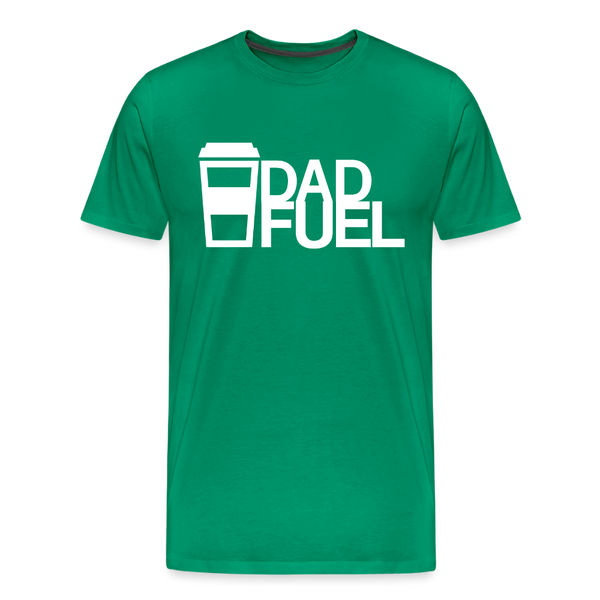 Dad Fuel Funny Coffee Men's Premium T-Shirt - kelly green