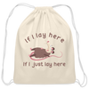 If I Lay Here If I Just Lay Here Opossum Cotton Drawstring Bag
