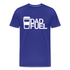 Dad Fuel Funny Coffee Men's Premium T-Shirt - royal blue