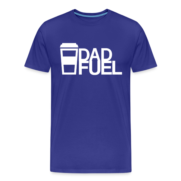 Dad Fuel Funny Coffee Men's Premium T-Shirt - royal blue