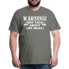 Warning May Talk About my Meat Men's Premium T-Shirt