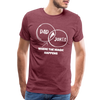 Funny Dad Jokes Venn Diagram Short-Sleeve T-Shirt - heather burgundy