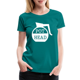 Pot Head Funny Coffee Women’s Premium T-Shirt