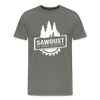 Sawdust is Man Glitter Men's Premium T-Shirt - asphalt gray