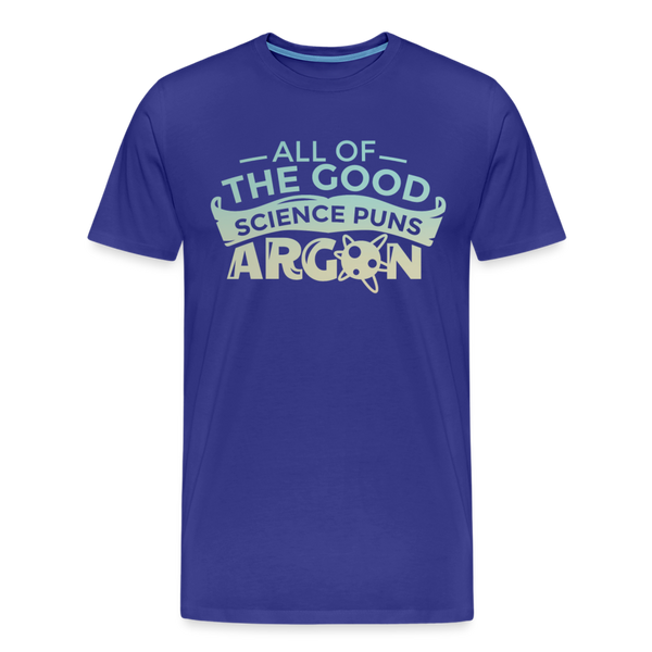 All of the Good Science Puns ARGON Nerd Men's Premium T-Shirt - royal blue