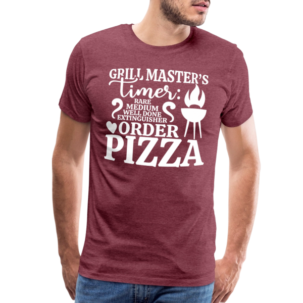 Grill Masters Timer Men's Premium T-Shirt - heather burgundy