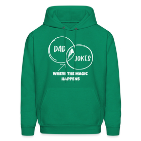 Dad Jokes Where the Magic Happens Funny Men's Hoodie