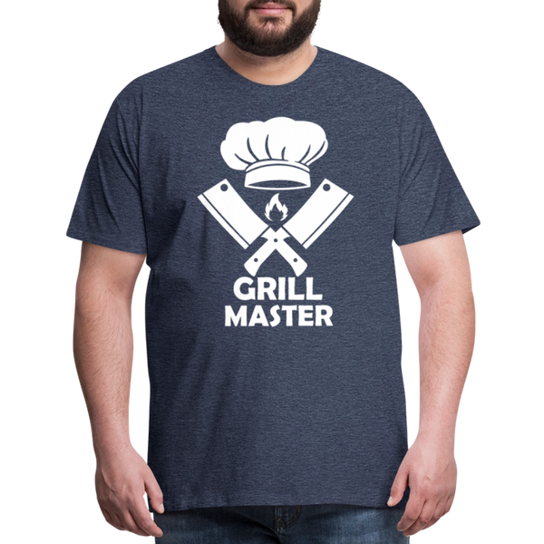 Grill Master BBQ Men's Premium T-Shirt - heather blue