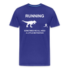 Running Motivation Dinosaur Men's Premium T-Shirt
