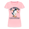 Funny Penguin Fight or Flight Bird Women’s Premium T-Shirt - pink