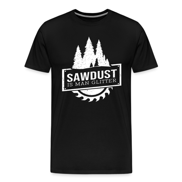 Sawdust is Man Glitter Men's Premium T-Shirt - black