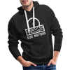 Size Matters Saw Funny Men’s Premium Hoodie - charcoal grey