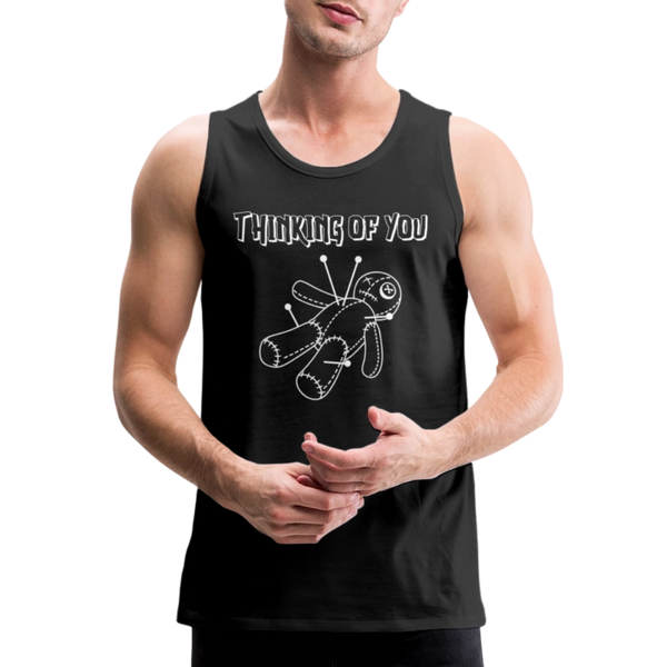 Thinking of You Voodoo Doll Men’s Premium Tank - black