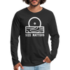 Size Matters Saw Funny Men's Premium Long Sleeve T-Shirt - black