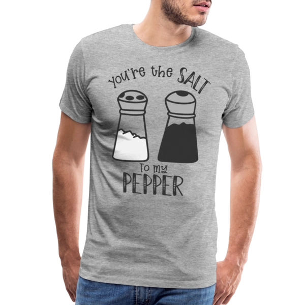 You're the Salt to my Pepper Funny Love Men's Premium T-Shirt - heather gray