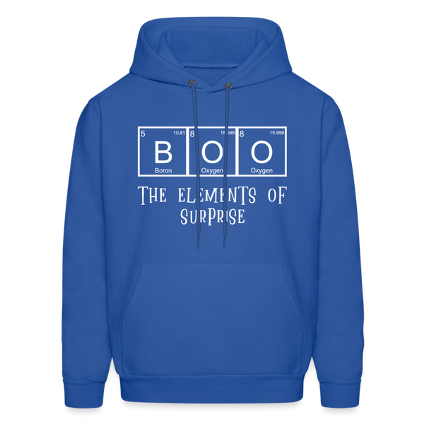 Boo the Element of Surprise Dad Jokes Halloween Men's Hoodie - royal blue