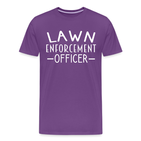 Lawn Enforcement Officer Funny Dad Joke Shirt Men's Premium T-Shirt