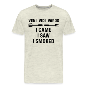 Veni Vidi Vapos I Came I Saw I Smoked: BBQ Smoker Men's Premium T-Shirt