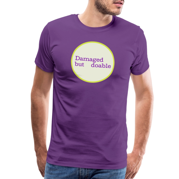 Damaged but Doable Men's Premium T-Shirt - purple