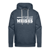 Don't be Afraid to Take Whisks Funny Men’s Premium Hoodie - heather denim